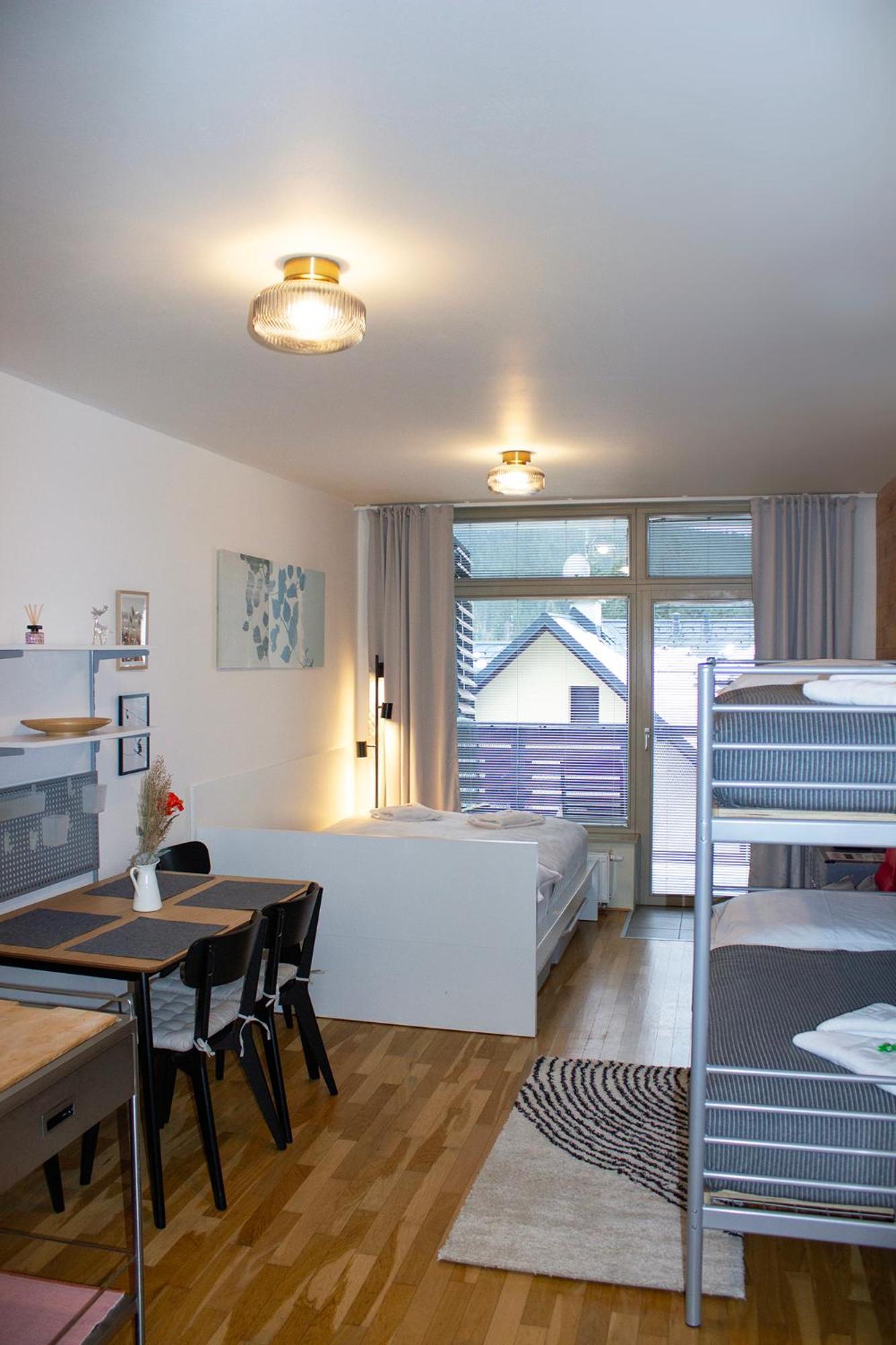 Enjoyharrachov - Atraktivni Slunne Studio Certovka V Centru Harrachova S Garazovym Parkovanim, Wifi-Wlan, Sat, Herni Konzoli, Netflix Zdarma A Nejkrasnejsim Vyhledem Na Certovu Horu S Arealem Skokanskych Mustku A Sjezdovku Zewnętrze zdjęcie